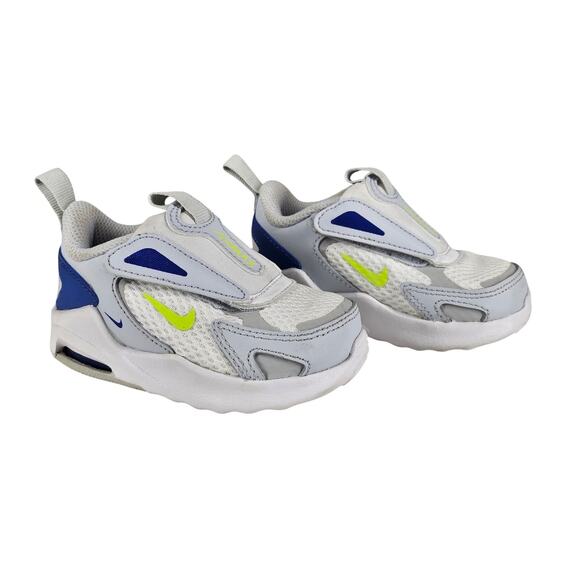 NIKE TODDLER AIR MAX BOLT TD — ‘PURE PLATINUM ROYAL VOLT’ • SIZE 4C • CW1429-004 - Picture 1 of 10